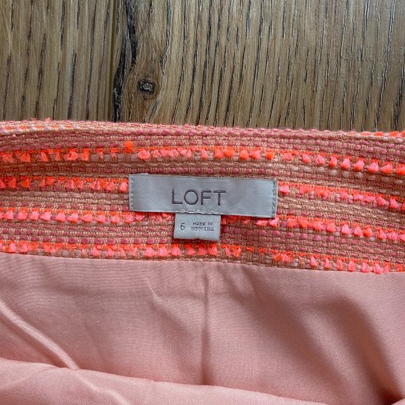 LOFT | Tweed Skirt | Pink - Picture 3 of 4